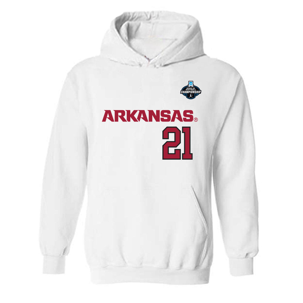 Arkansas - NCAA Softball : Ava Carter - Replica Shersey Hooded Sweatshirt-0
