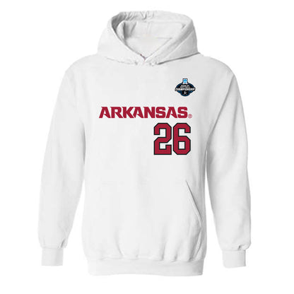 Arkansas - NCAA Softball : Atalyia Rijo - Replica Shersey Hooded Sweatshirt-0