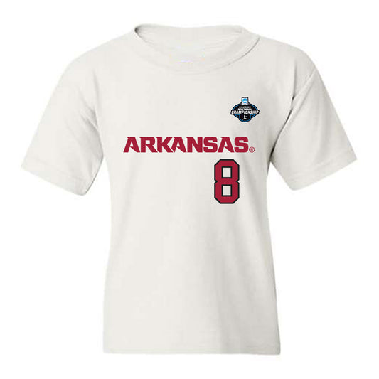 Arkansas - NCAA Softball : Kyler Del Duca - NCAA® Replica Shersey Youth T-Shirt-0