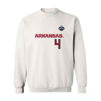 Arkansas - NCAA Softball : Reis Beuerlein - Replica Shersey Crewneck Sweatshirt-0
