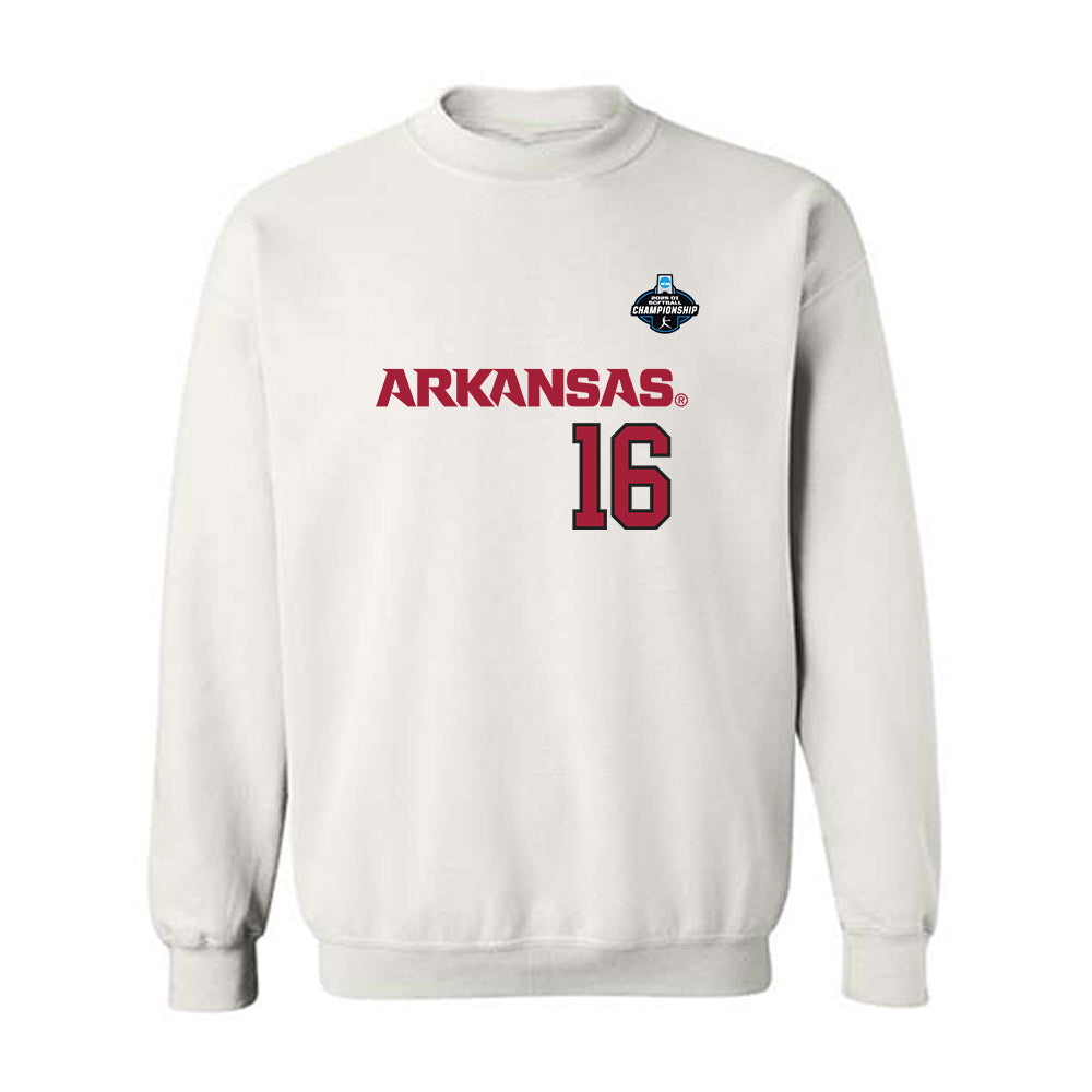 Arkansas - NCAA Softball : Carlee Ratcliff - Replica Shersey Crewneck Sweatshirt-0