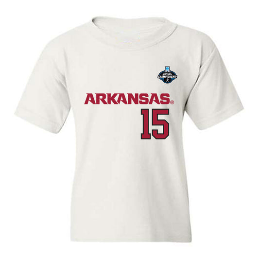 Arkansas - NCAA Softball : Lillie-Faye McWhorter - NCAA® Replica Shersey Youth T-Shirt-0