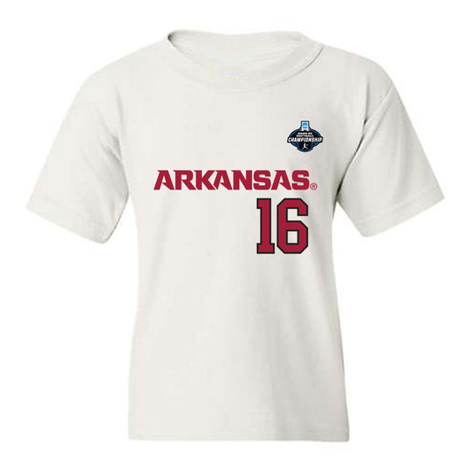 Arkansas - NCAA Softball : Carlee Ratcliff - Replica Shersey Youth T-Shirt-0