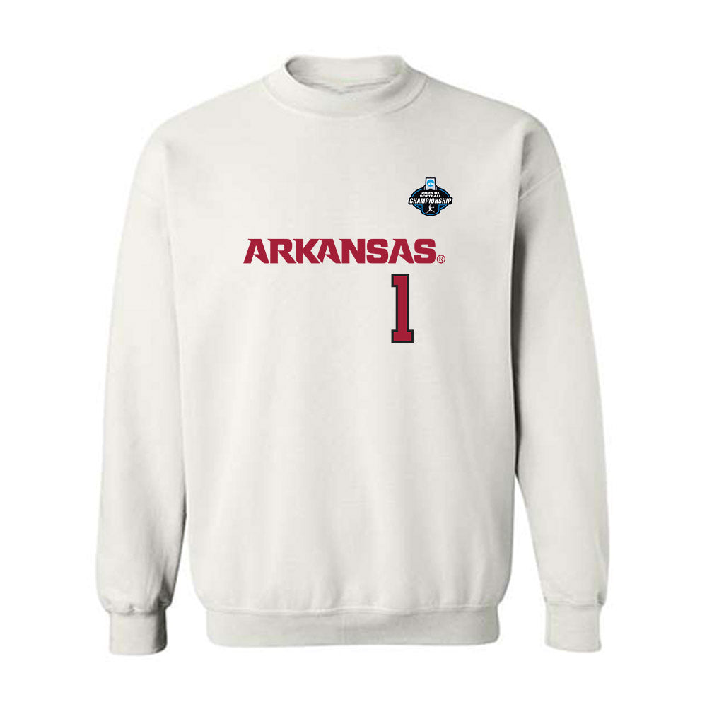 Arkansas - NCAA Softball : Brinli Bain - NCAA® Replica Shersey Crewneck Sweatshirt-0