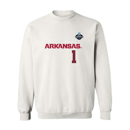 Arkansas - NCAA Softball : Brinli Bain - NCAA® Replica Shersey Crewneck Sweatshirt-0