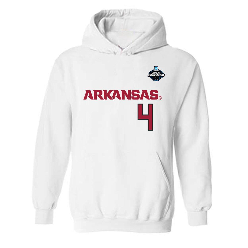 Arkansas - NCAA Softball : Reis Beuerlein - Replica Shersey Hooded Sweatshirt-0