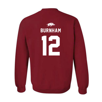 Arkansas - NCAA Softball : Payton Burnham - Replica Shersey Crewneck Sweatshirt-1