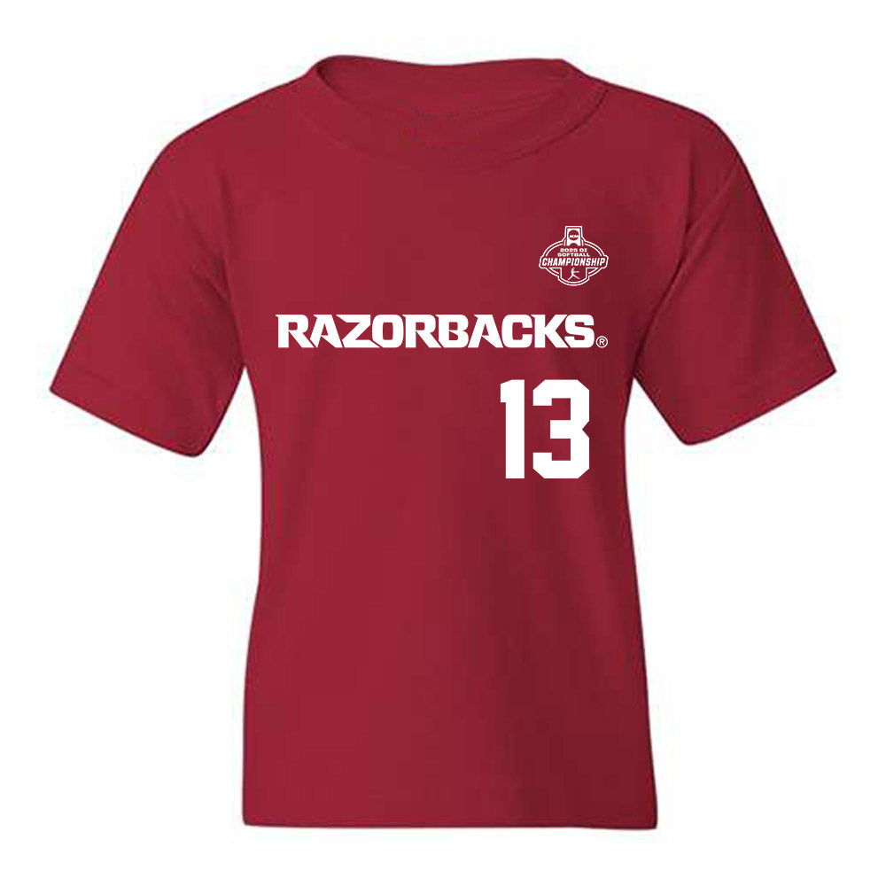 Arkansas - NCAA Softball : Kasey Wood - Replica Shersey Youth T-Shirt-0