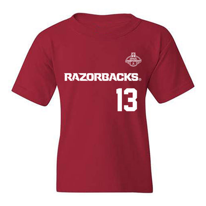 Arkansas - NCAA Softball : Kasey Wood - Replica Shersey Youth T-Shirt-0