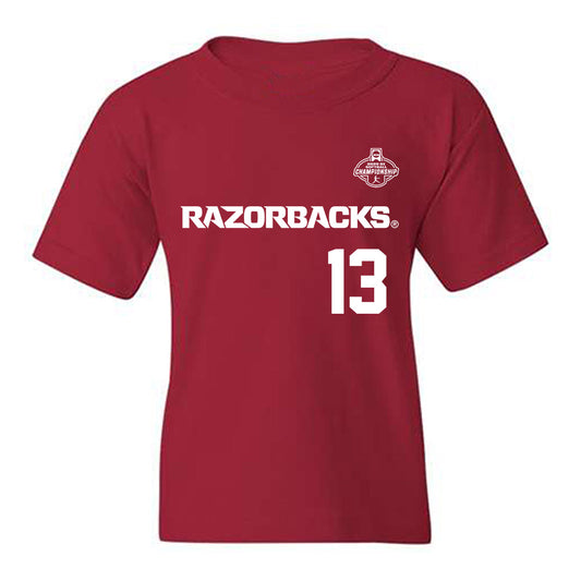 Arkansas - NCAA Softball : Kasey Wood - Replica Shersey Youth T-Shirt-0
