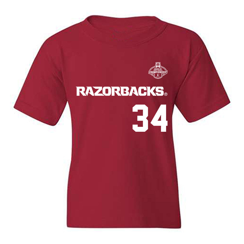 Arkansas - NCAA Softball : jayden ramos - Replica Shersey Youth T-Shirt-0