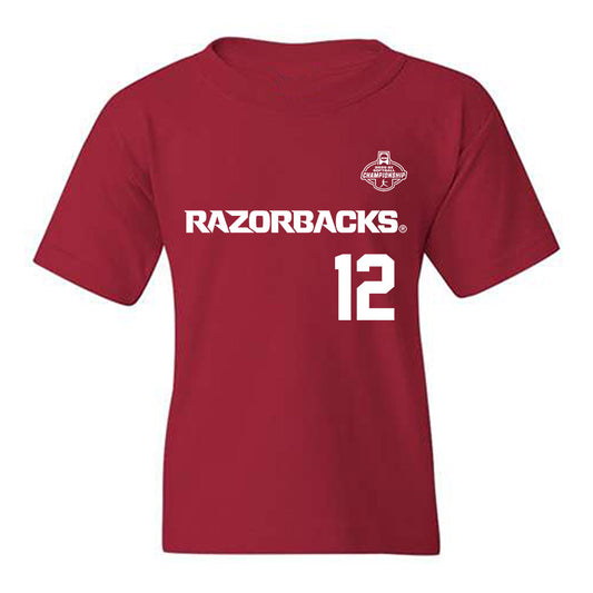 Arkansas - NCAA Softball : Payton Burnham - Replica Shersey Youth T-Shirt-0
