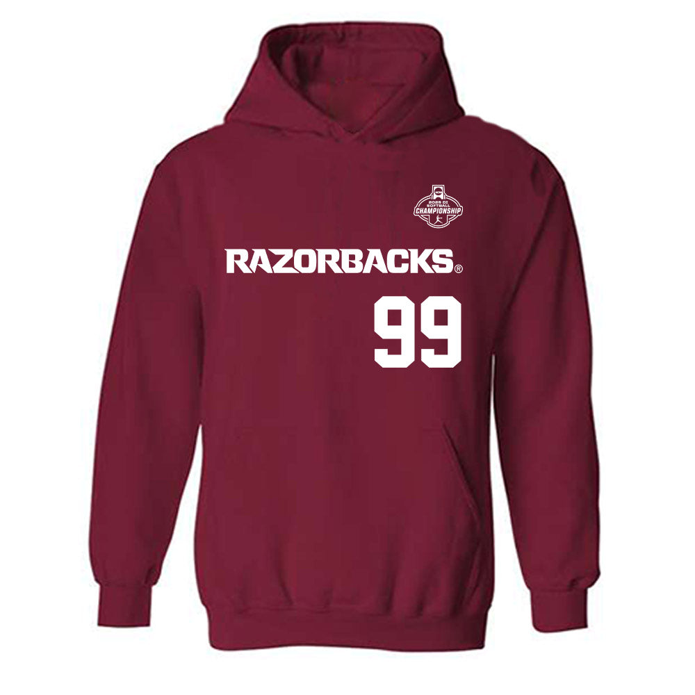 Arkansas - NCAA Softball : Lexi King - Replica Shersey Hooded Sweatshirt-0
