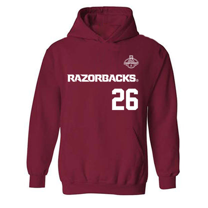 Arkansas - NCAA Softball : Atalyia Rijo - Replica Shersey Hooded Sweatshirt-0