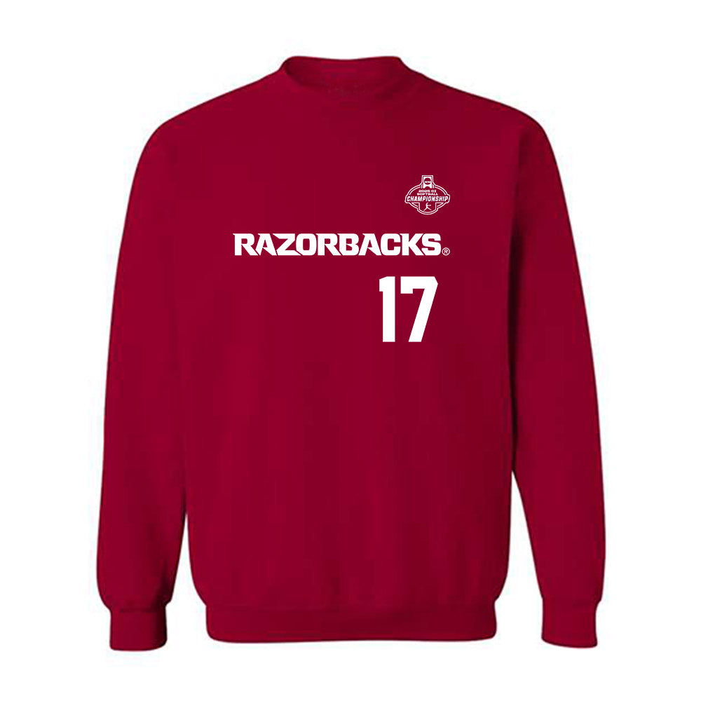 Arkansas - NCAA Softball : Kennedy Miller - Replica Shersey Crewneck Sweatshirt-0