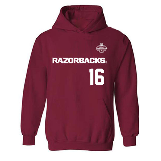 Arkansas - NCAA Softball : Ramsey Walker - Replica Shersey Hooded Sweatshirt-0