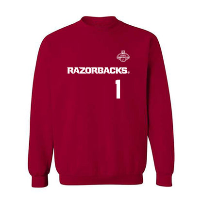 Arkansas - NCAA Softball : Brinli Bain - NCAA® Replica Shersey Crewneck Sweatshirt-0