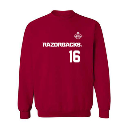 Arkansas - NCAA Softball : Ramsey Walker - Replica Shersey Crewneck Sweatshirt-0