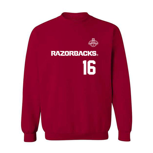 Arkansas - NCAA Softball : Ramsey Walker - Replica Shersey Crewneck Sweatshirt-0