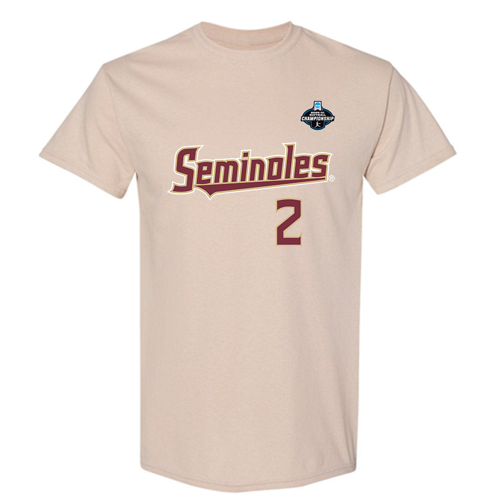 FSU - NCAA Softball : Addie DeLong - Replica Shersey T-Shirt-0