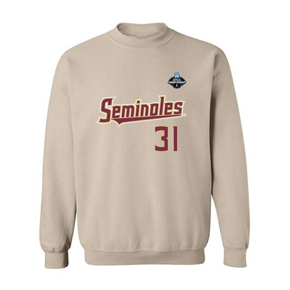FSU - NCAA Softball : Makenna Reid - Replica Shersey Crewneck Sweatshirt-0