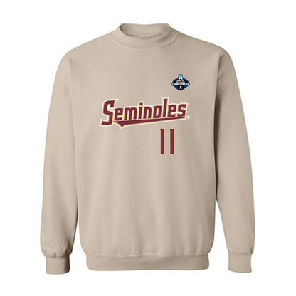 FSU - NCAA Softball : Ashtyn Danley - Replica Shersey Crewneck Sweatshirt-0