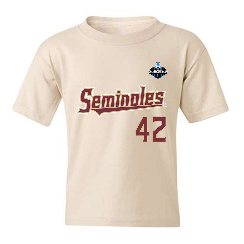 FSU - NCAA Softball : Jaysoni Beachum - Replica Shersey Youth T-Shirt-0