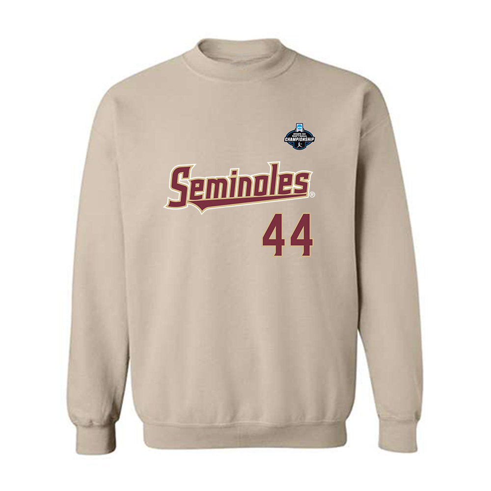 FSU - NCAA Softball : Isabella Ruggiero - Replica Shersey Crewneck Sweatshirt-0