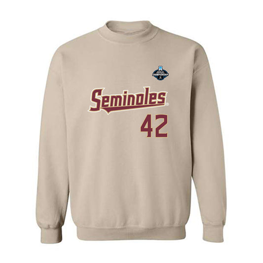FSU - NCAA Softball : Jaysoni Beachum - Replica Shersey Crewneck Sweatshirt-0