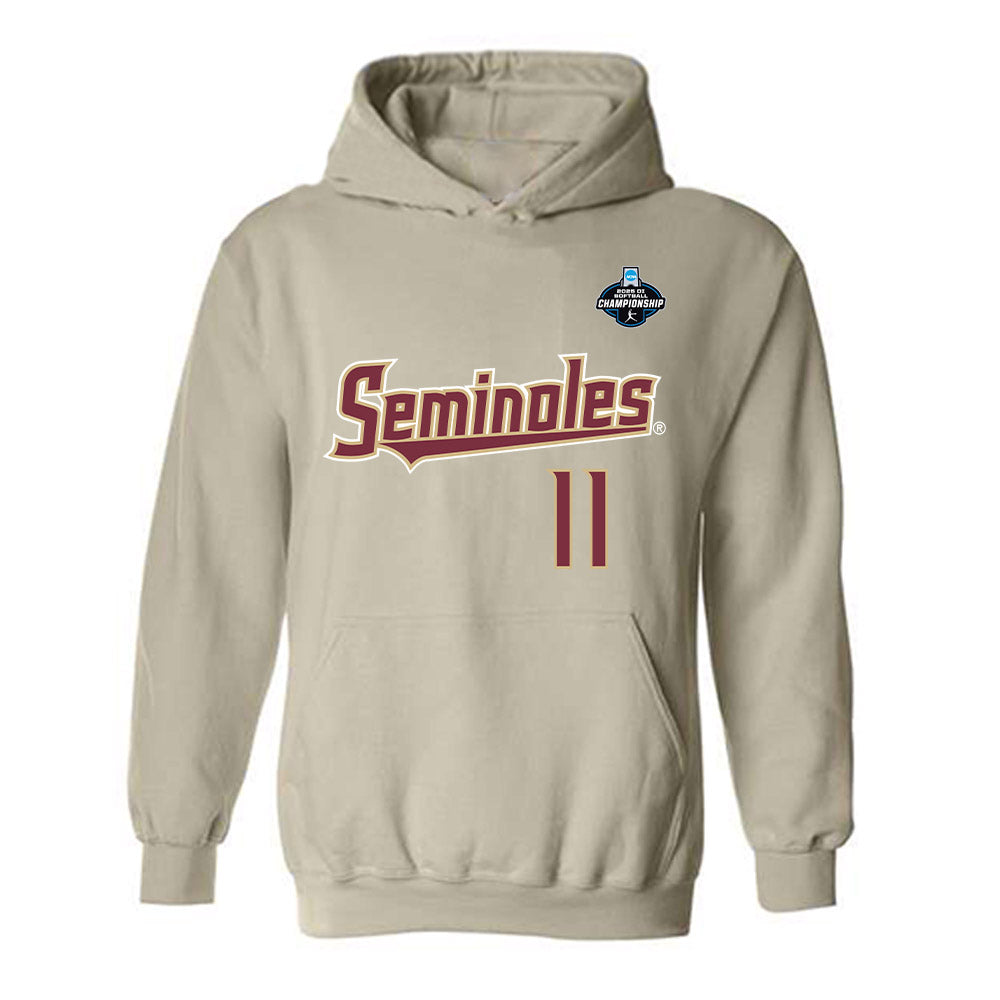 FSU - NCAA Softball : Ashtyn Danley - Replica Shersey Hooded Sweatshirt-0
