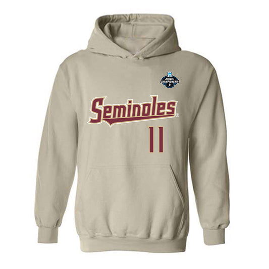 FSU - NCAA Softball : Ashtyn Danley - Replica Shersey Hooded Sweatshirt-0