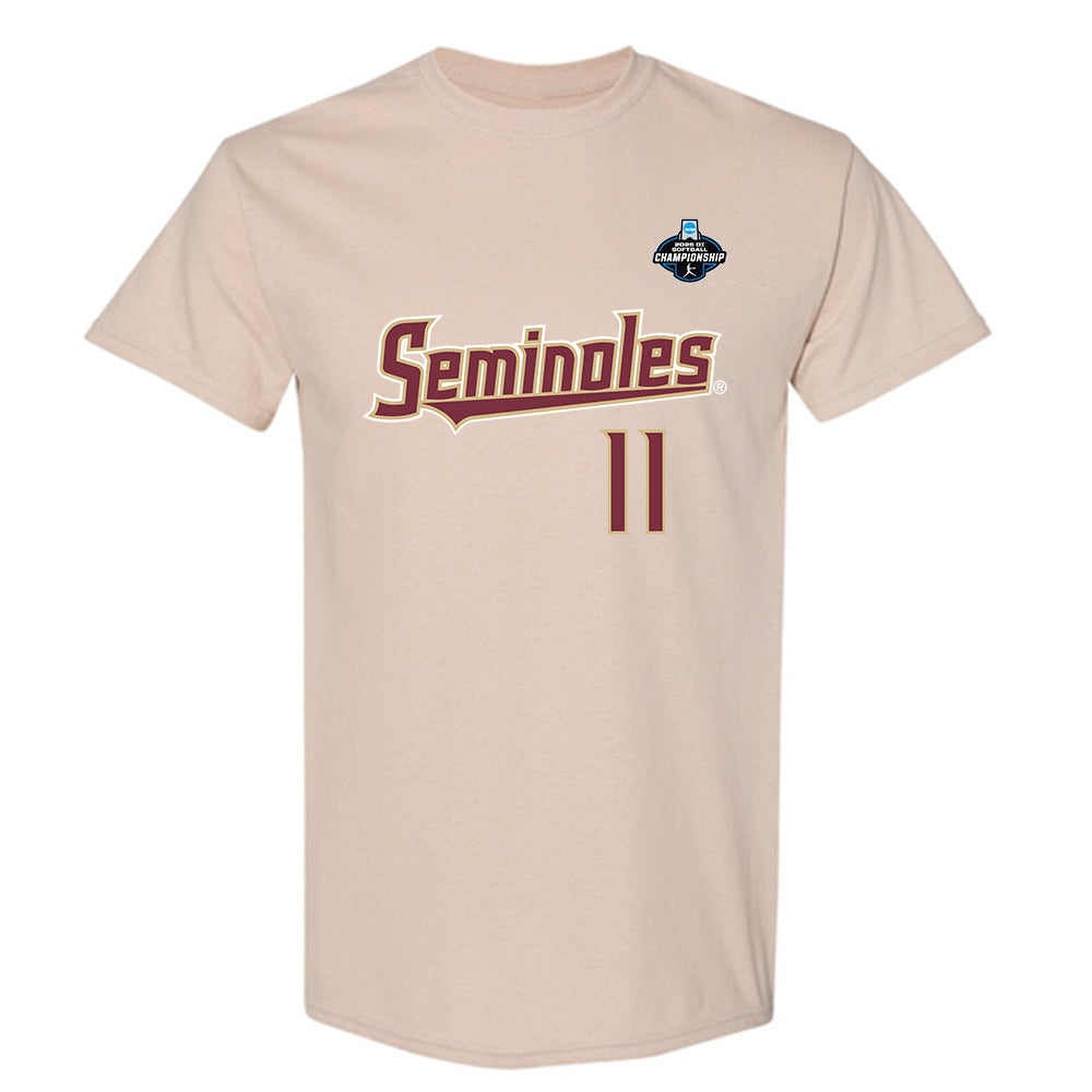 FSU - NCAA Softball : Ashtyn Danley - Replica Shersey T-Shirt-0