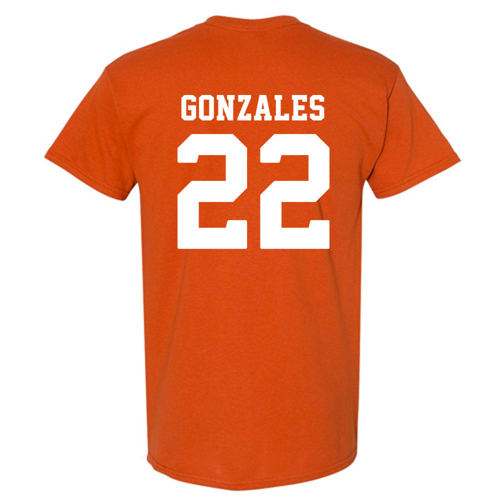 Texas - NCAA Softball : Brenlee Gonzales - NCAA® Replica Shersey T-Shirt-1