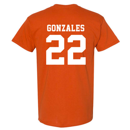 Texas - NCAA Softball : Brenlee Gonzales - NCAA® Replica Shersey T-Shirt-1