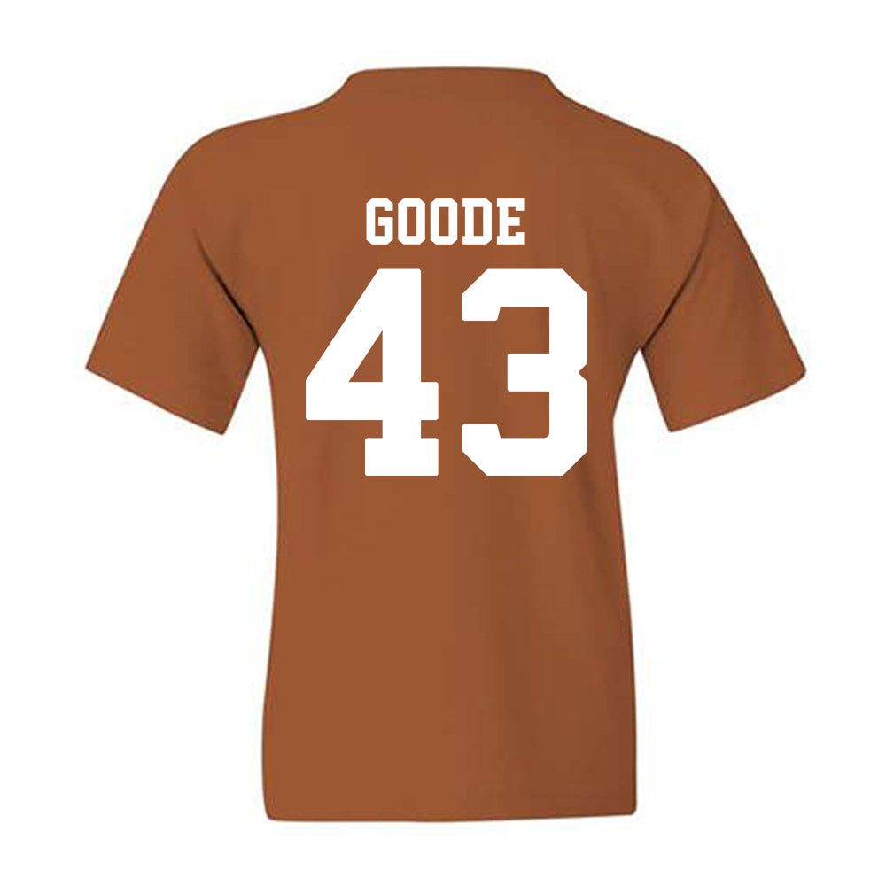 Texas - NCAA Softball : Leighann Goode - Replica Shersey Youth T-Shirt-1