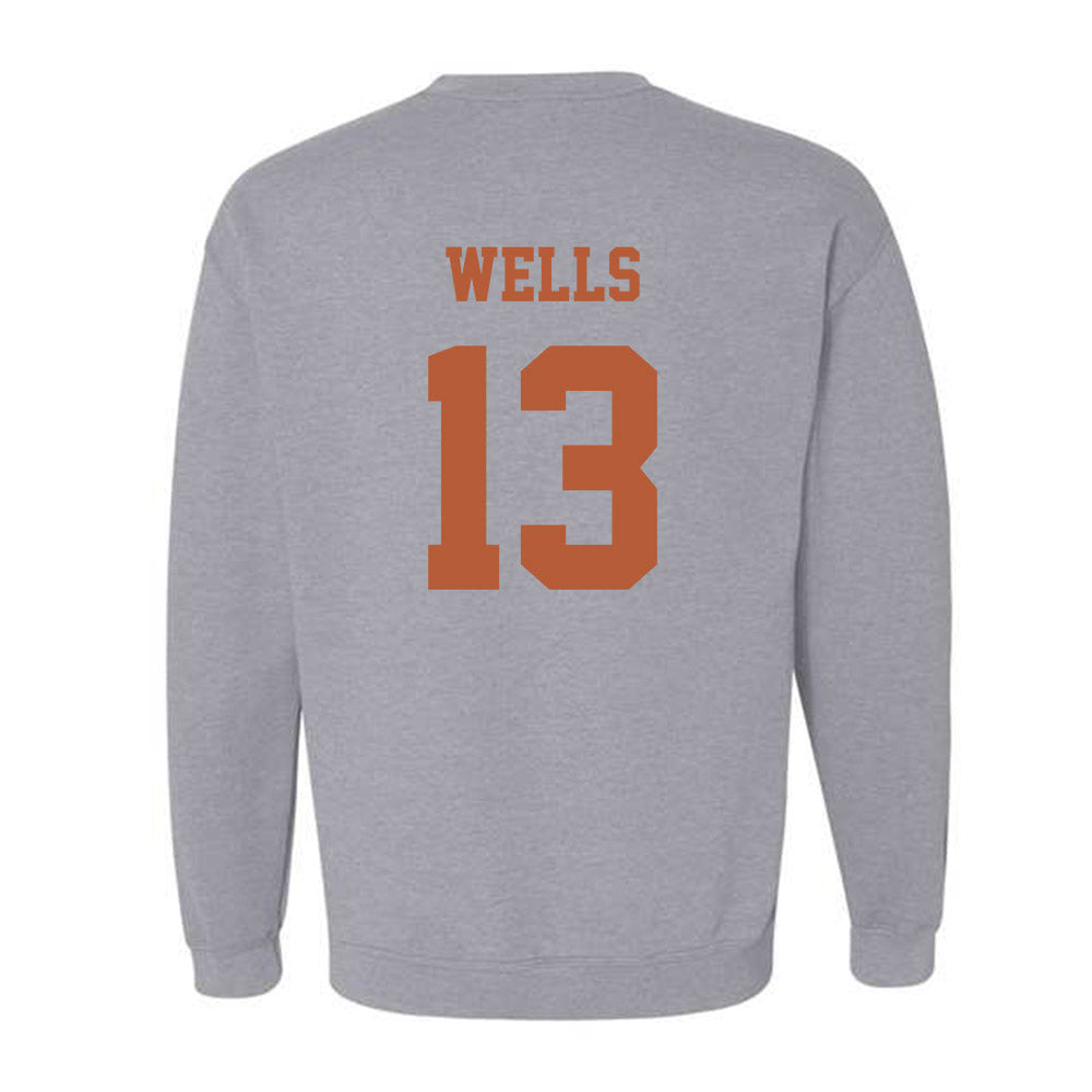 Texas - NCAA Softball : Hannah Wells - NCAA® Replica Shersey Crewneck Sweatshirt-1