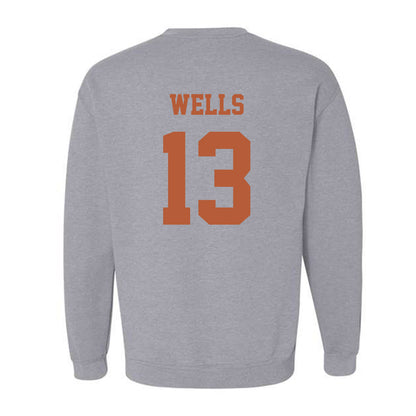 Texas - NCAA Softball : Hannah Wells - NCAA® Replica Shersey Crewneck Sweatshirt-1