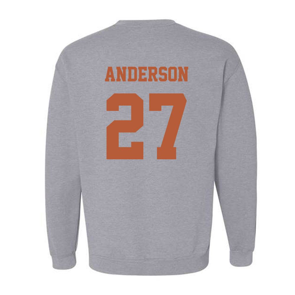 Texas - NCAA Softball : Taylor Anderson - NCAA® Replica Shersey Crewneck Sweatshirt-1