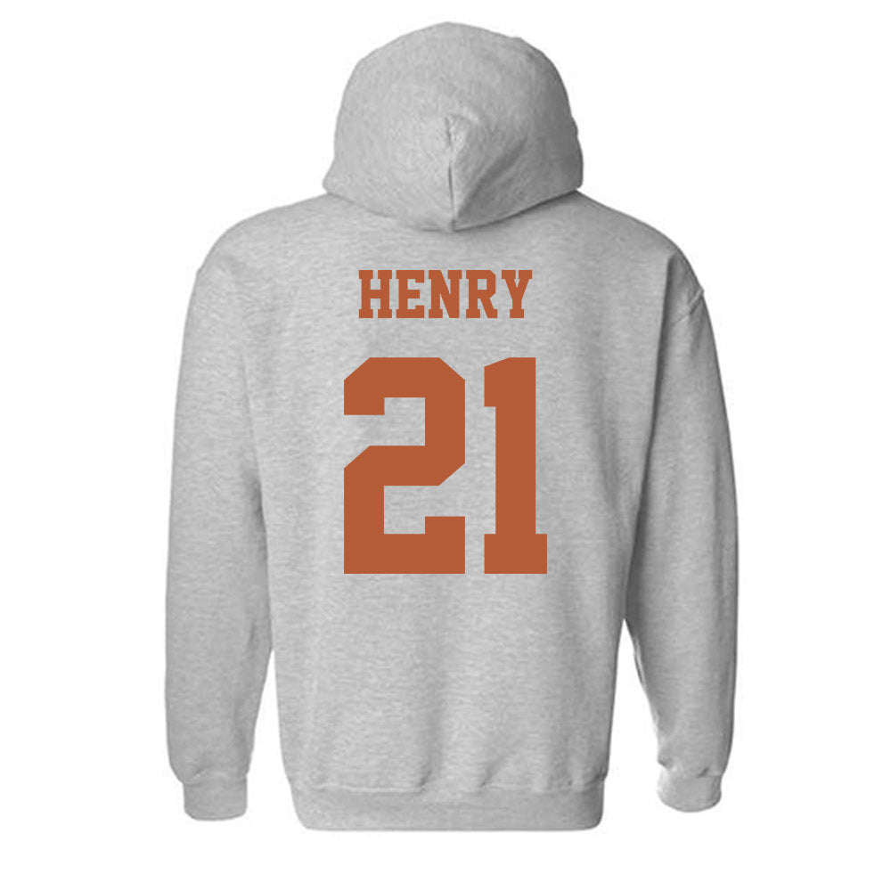 Texas - NCAA Softball : Kayden Henry - Replica Shersey Hooded Sweatshirt-1