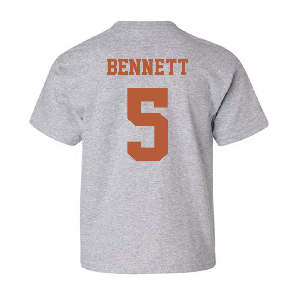 Texas - NCAA Softball : Kaydee Bennett - Replica Shersey Youth T-Shirt-1