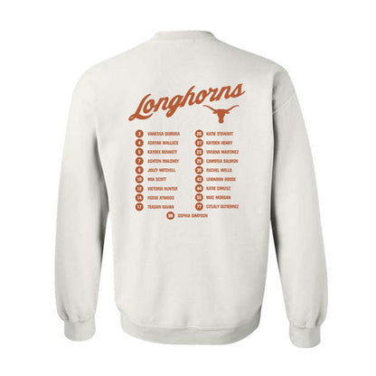 Texas - NCAA Softball : - NCAA® Roster Crewneck Sweatshirt-1