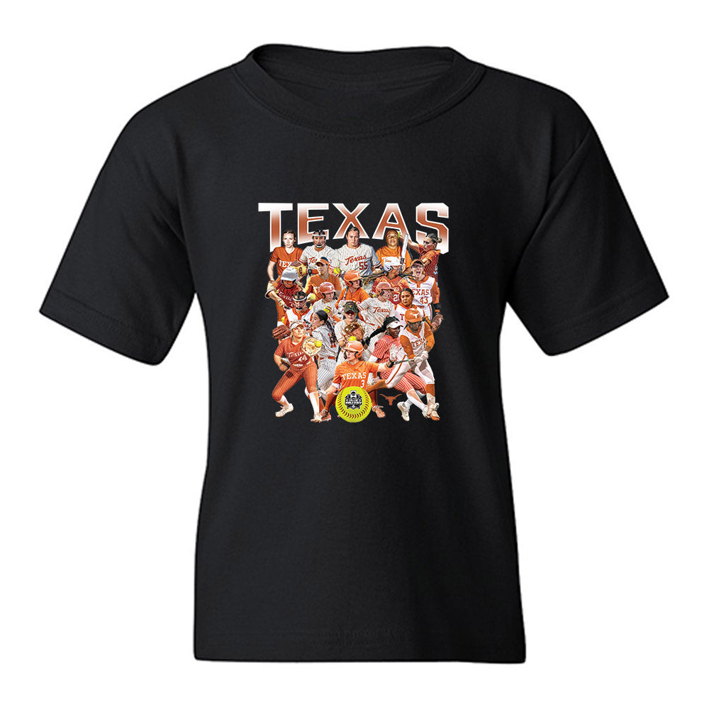 Texas - NCAA Softball : - NCAA® Collage Youth T-Shirt-0
