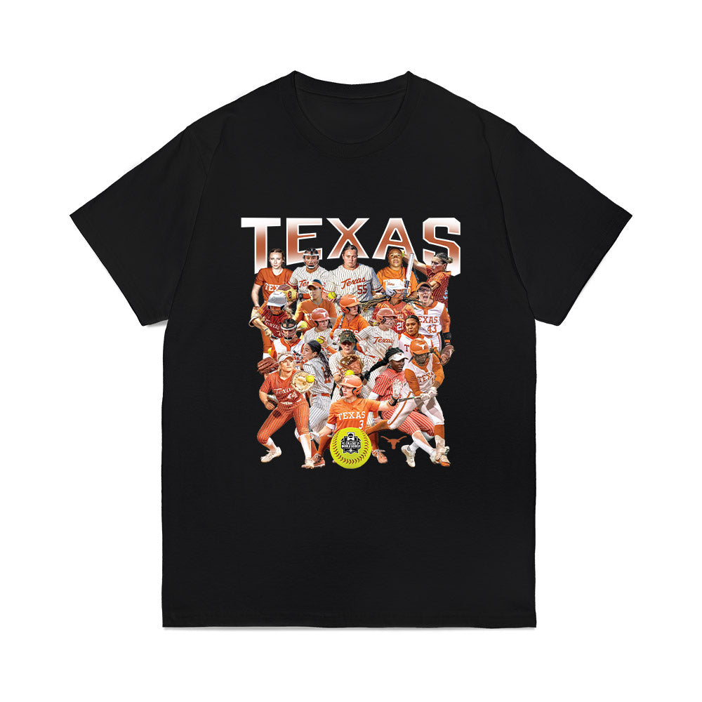 Texas - NCAA Softball : - NCAA® Collage Comfort Colors T-Shirt-0