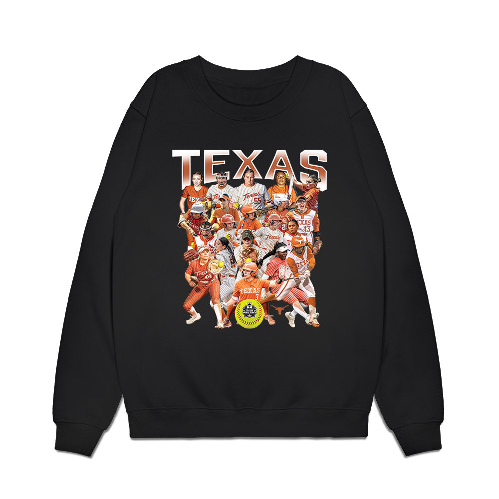 Texas - NCAA Softball : - NCAA® Collage Premium Crewneck Sweatshirt-0
