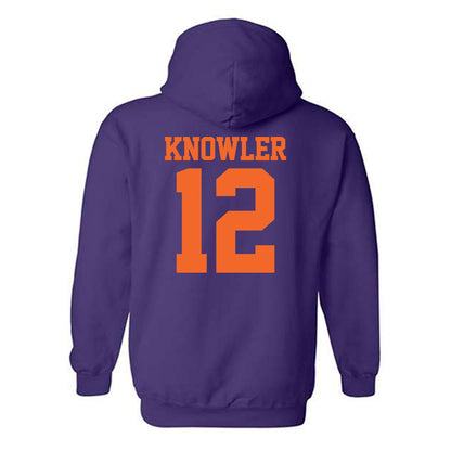 Clemson - NCAA Softball : Julia Knowler - NCAA® Replica Shersey Hooded Sweatshirt-1
