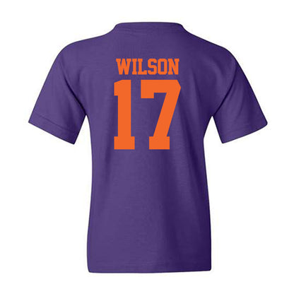 Clemson - NCAA Softball : Ava Wilson - NCAA® Replica Shersey Youth T-Shirt-1