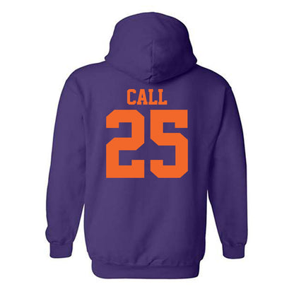 Clemson - NCAA Softball : Abbi Call - NCAA® Replica Shersey Hooded Sweatshirt-1