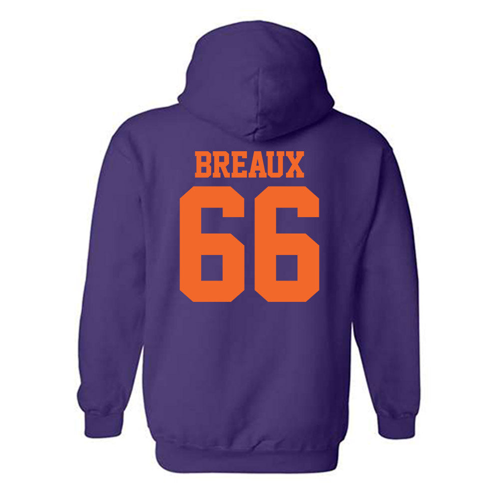 Clemson - NCAA Softball : Sarah Breaux - NCAA® Replica Shersey Hooded Sweatshirt-1