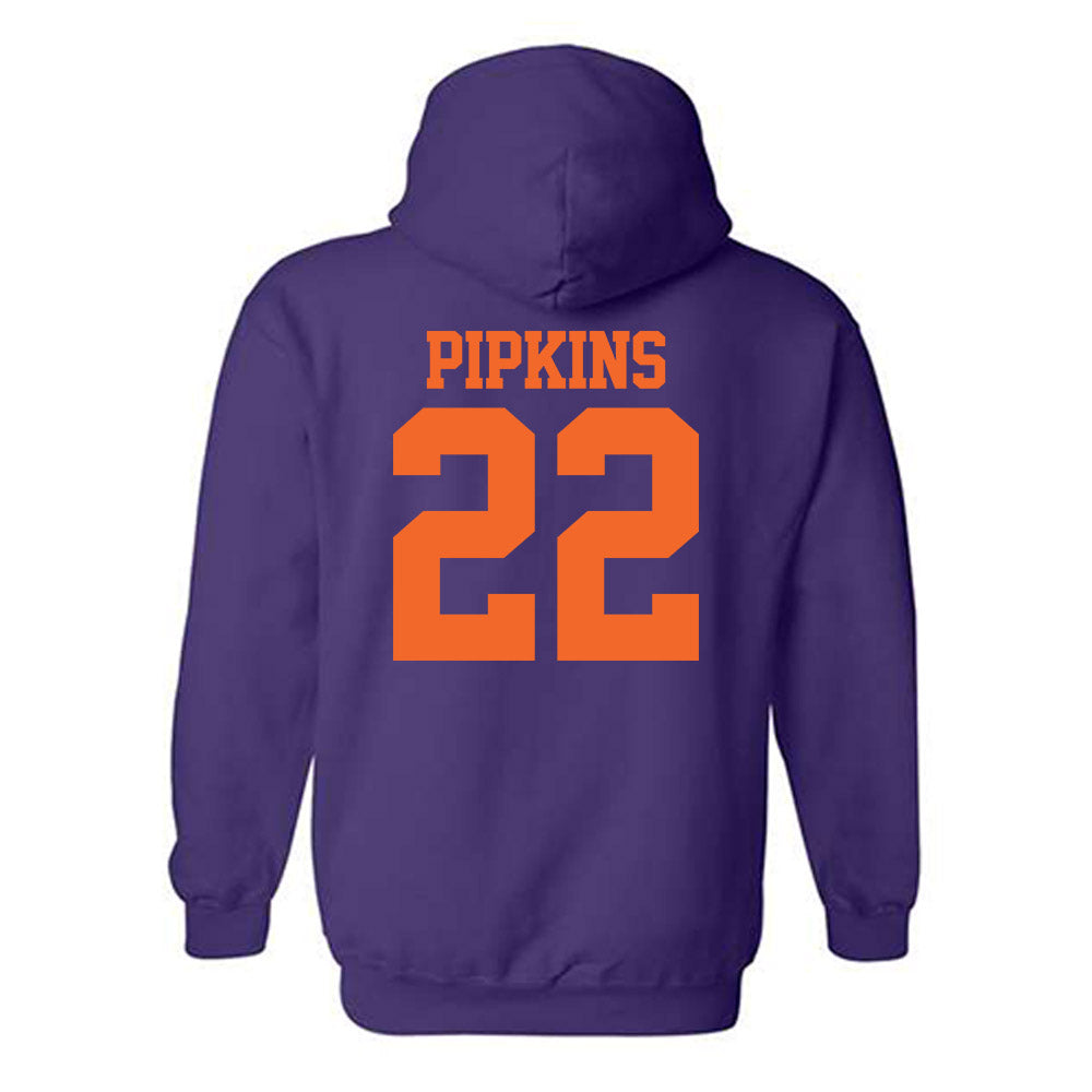 Clemson - NCAA Softball : Taylor Pipkins - NCAA® Replica Shersey Hooded Sweatshirt-1
