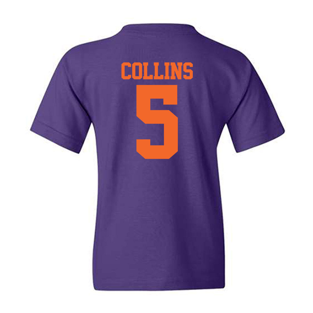 Clemson - NCAA Softball : Marian Collins - NCAA® Replica Shersey Youth T-Shirt-1